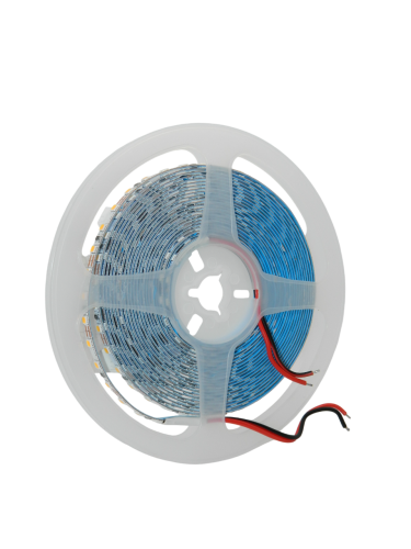Лента светодиодная Белая (теплая)-5мм-120D-9.6w/м-12v-3000k (5м/рулон)