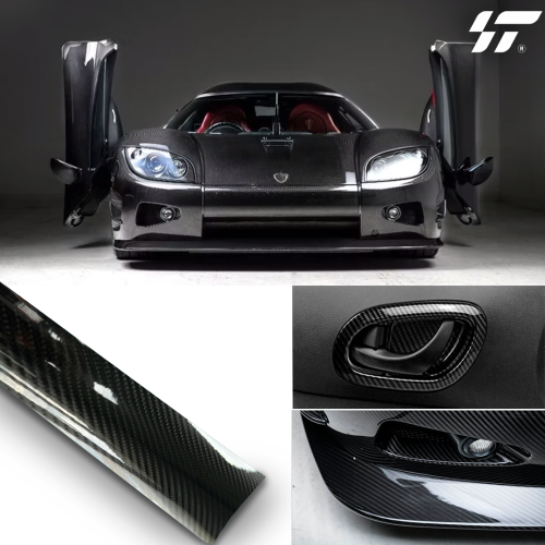 CF0002 Суперглянцевое углеродное волокно 6D (1,52*17м) 