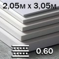 Вспененный ПВХ повышенной плотности (0,60) (2,05м х 3,05м) 