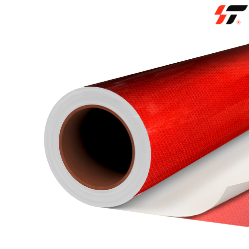 Светоотражающая пленка (Соты) 7003 Красная (1,22*45,7м)