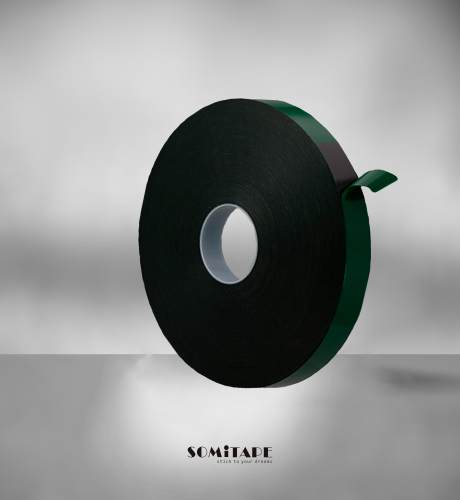 Вспененная двухсторонняя клейкая лента (черная) (5,0*50м) SH322-CB