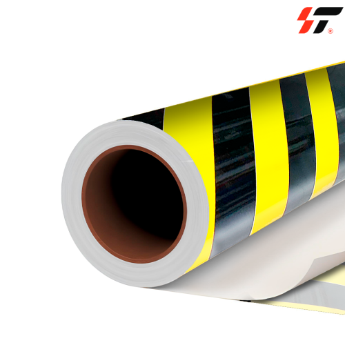 Светоотражающая пленка DIDAX 8015 желто-черная  (1,22*41 м)