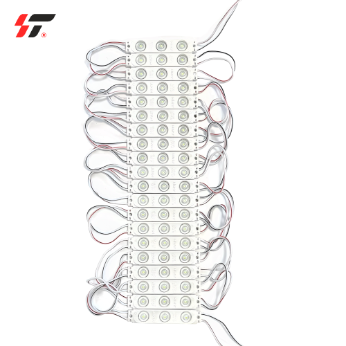 Диод-пиксели 3-х-точечные Белые с линзой 2835-6512-13000K-1.2W