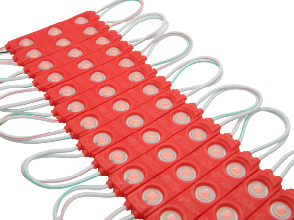 Диоды 3-х точечные Красные с линзой 2835-6113-G5-13000К-1.2W