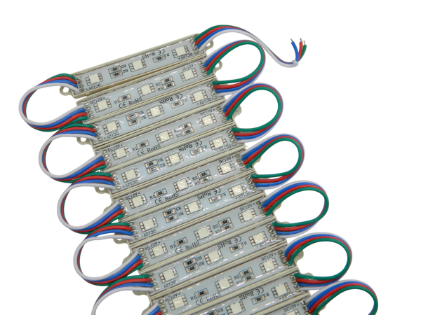 Диоды 3-х точечные 5050-7515-RGB 0.72w